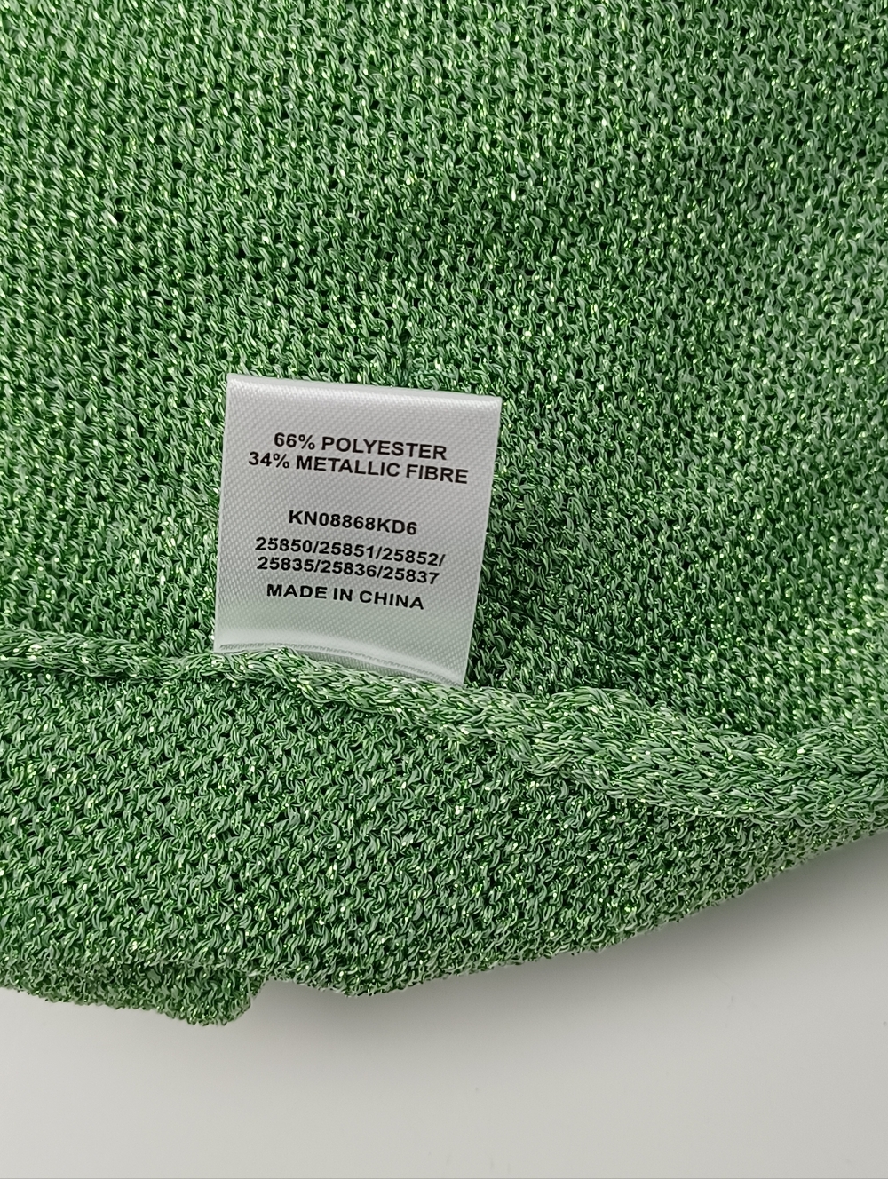 Meshki Suki Metallic Knit Maxi Dress Size M Women Tie Open Back In Pastel Green - Picture 13 of 15